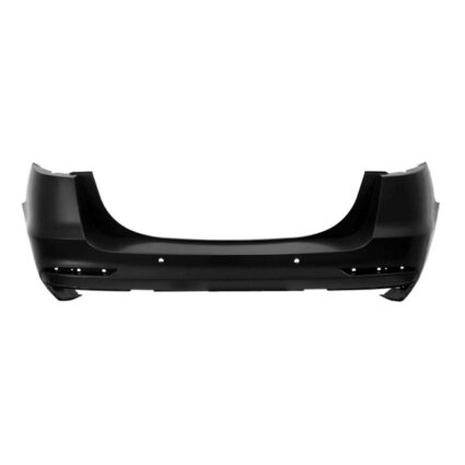 Bumper Cover Rear w/o Parallel Park Assist w/Rear Parking Aid Primed CAPA for Ford Fusion Police Responder Hybrid