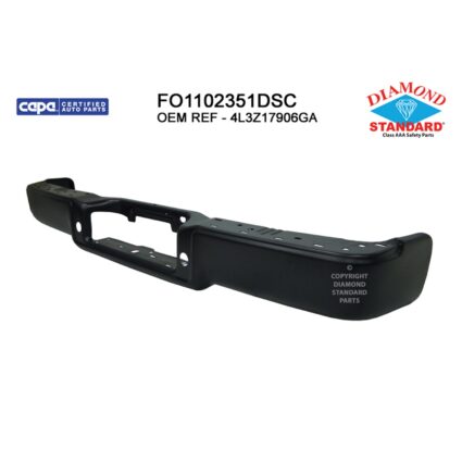 Bumper Face Bar Rear w/o Rear Object Sensors To 8-8-05 w/o Park Sensor Primed CAPA for Ford F-150 2004–2006