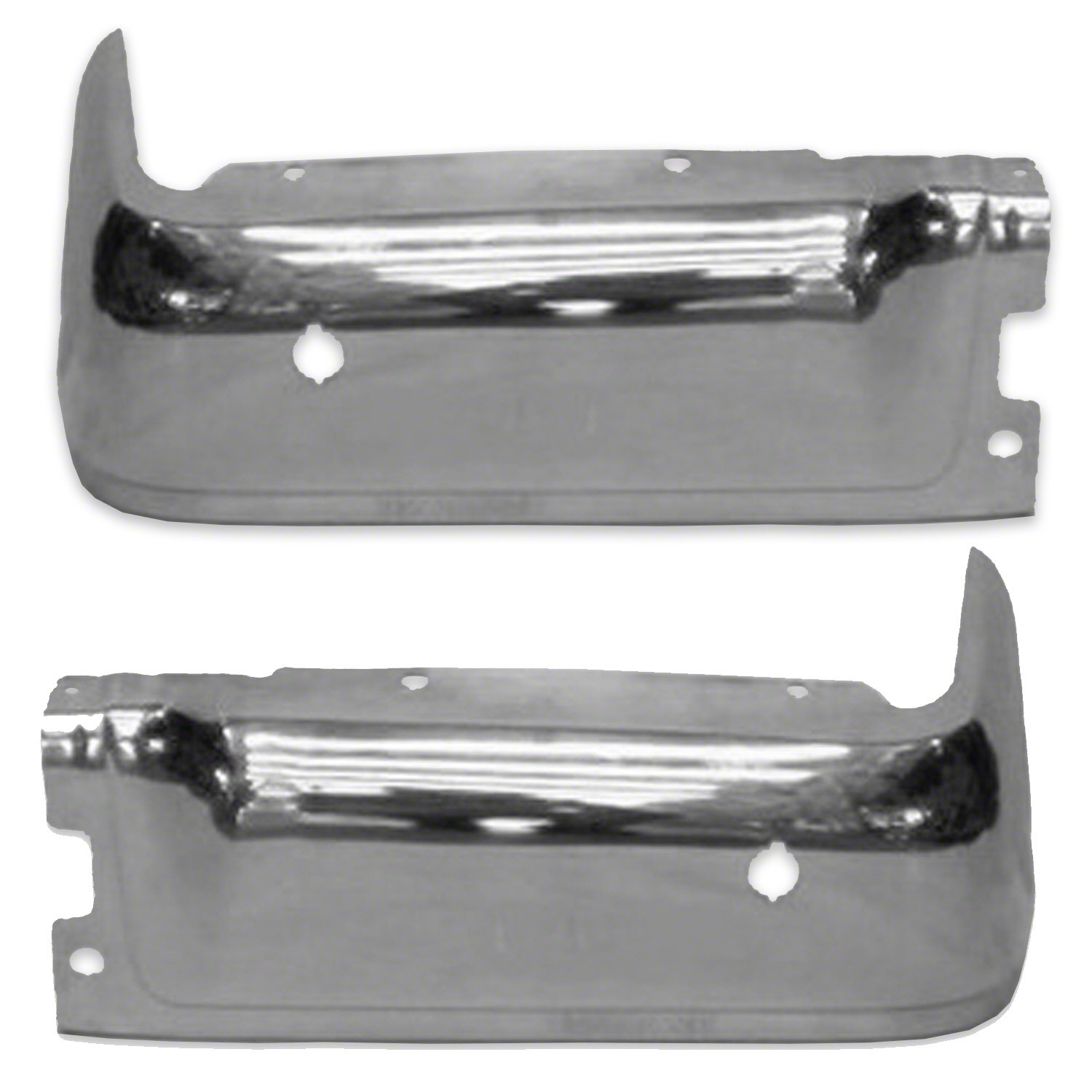 Bumper Face Bar Rear w/Rear Object Sensors Chrome CAPA for Ford F-150 2009–2014