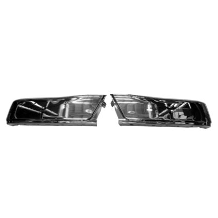 Bumper Face Bar Rear w/o Rear Object Sensors Chrome for Ford F-150 2015–2020