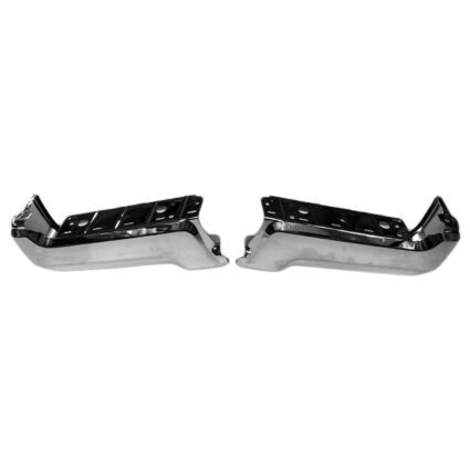 Bumper Face Bar Rear w/o Parking Aid Sensors Chrome for Ford F-250 Super Duty F-350 Super Duty F-450 Super Duty