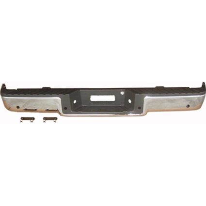 Bumper Assembly Rear w/Towing Pkg w/Pull Bar w/Rear Object Sensors Chrome for Ford F-150 Lincoln Mark LT
