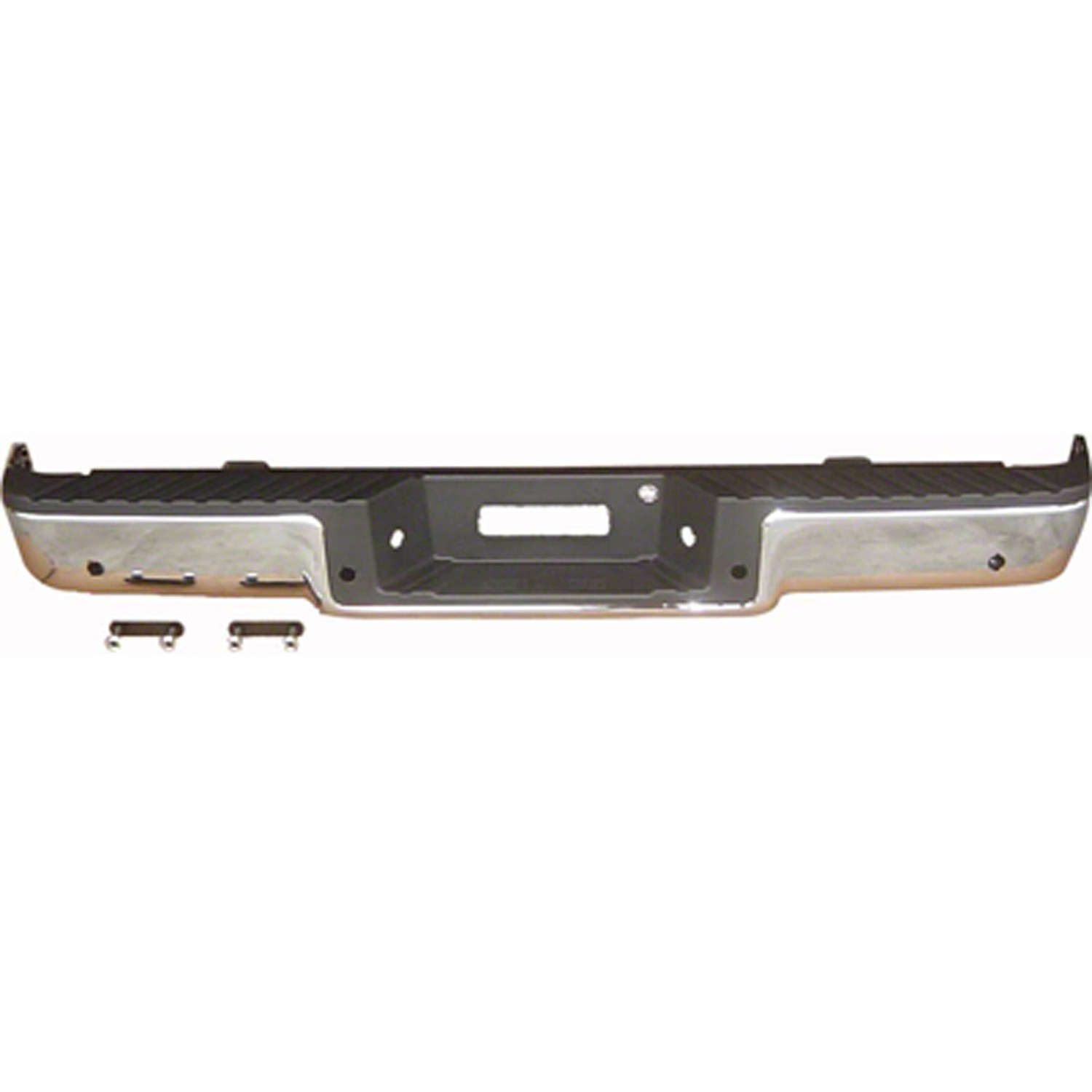 Bumper Assembly Rear w/Towing Pkg w/Pull Bar w/Rear Object Sensors Chrome for Ford F-150 Lincoln Mark LT