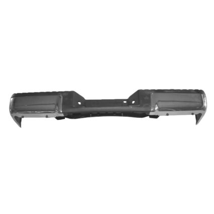 Bumper Assembly Rear w/o Sensors w/o Towing w/License Lamp & Harness Chrome CAPA for Ford F-150 2009–2014