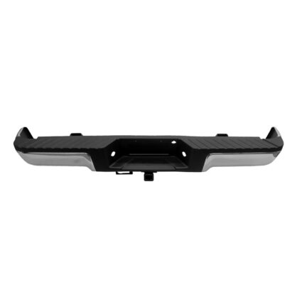 Bumper Assembly Rear w/o Sensors w/Towing Base Payload w/License Lamps Chrome CAPA for Ford F-150 2009–2014