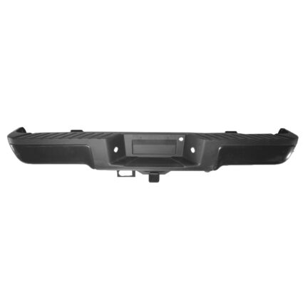 Bumper Assembly Rear w/o Sensors w/Towing Base Payload w/License Lamps Primed CAPA for Ford F-150 2009–2014
