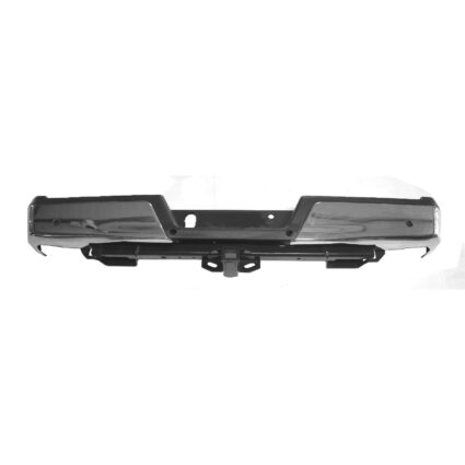 Bumper Assembly Rear w/Rear Parking Aid w/Towing Pkg w/o Max Towing Chrome CAPA for Ford F-150 2015–2020