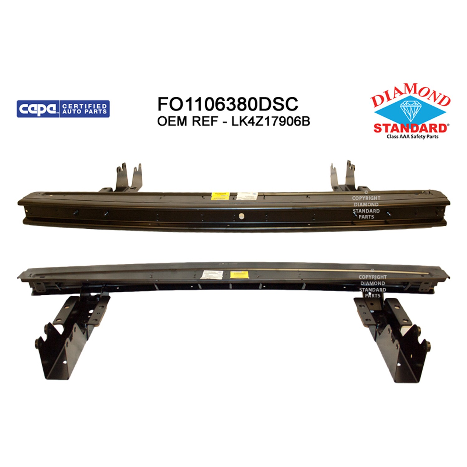 Bumper Cover Reinforcement Rear Medium Roof/High Roof CAPA for Ford Transit-150 2015–2019