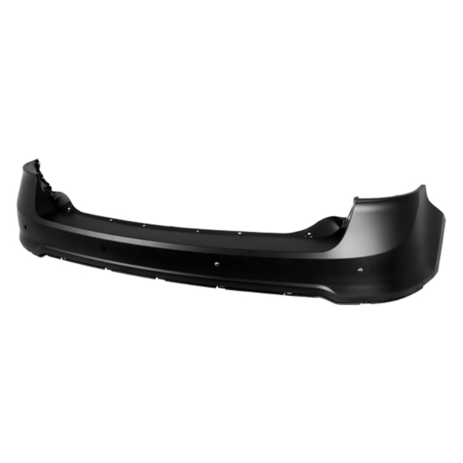 Bumper Cover Rear Upper w/Rear Object Sensors Primed CAPA for Ford Edge 2011–2014