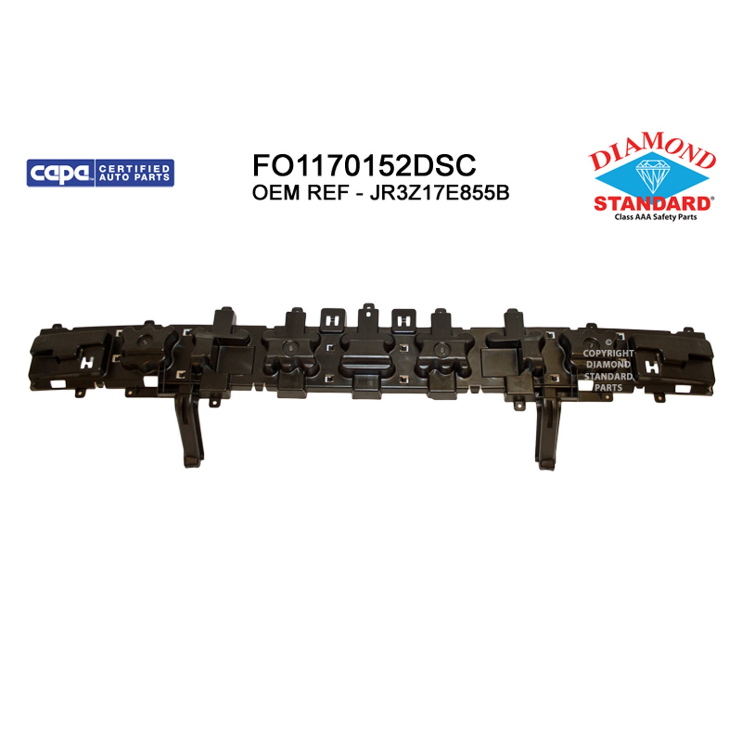 Bumper Impact Absorber Rear CAPA for Ford Mustang 2018–2023