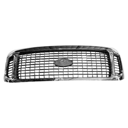 Grille Assembly Chrome/Charcoal for Ford Excursion 2002–2004