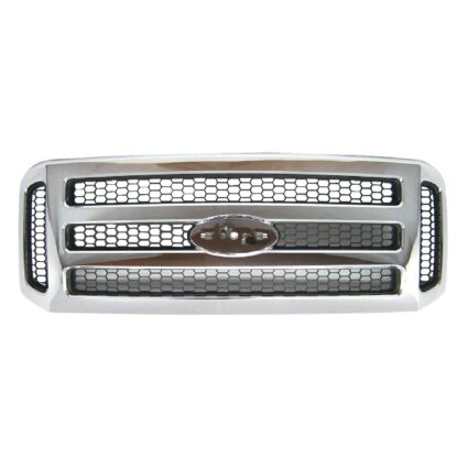 Grille Assembly Chrome/Silver CAPA for Ford Excursion F-250 Super Duty F-350 Super Duty