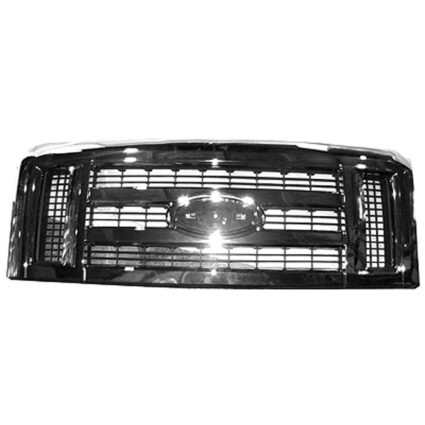 Grille Assembly Chrome for Ford E-150 E-250 E-350 Super Duty E-450 Super Duty