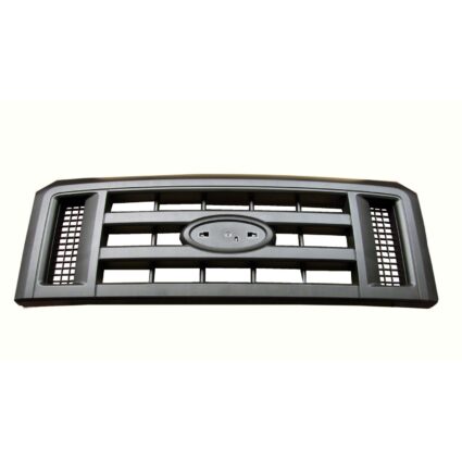 Grille Assembly Black CAPA for Ford E-150 E-250 E-350 Super Duty E-450 Super Duty