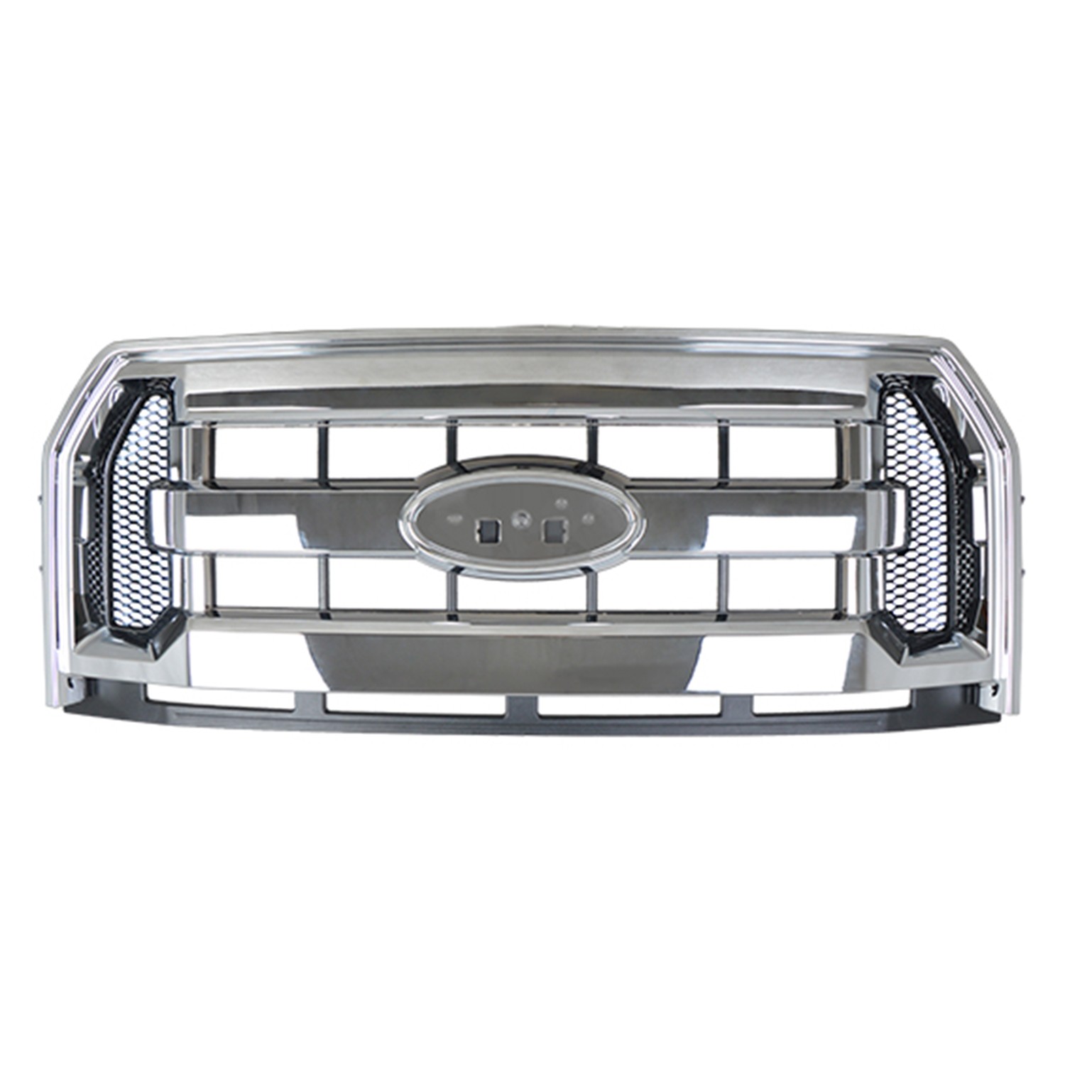 Grille Assembly 3 Bar Style Chrome CAPA for Ford F-150 2015–2017