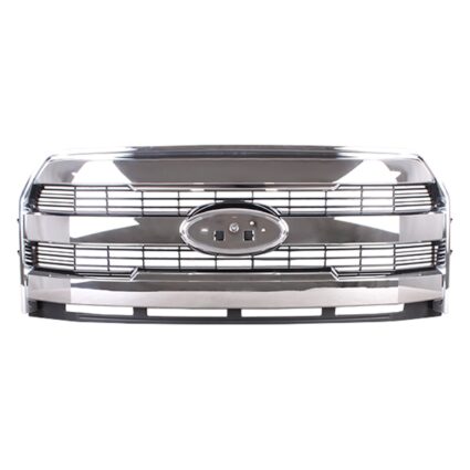Grille Assembly w/o Front View Camera Chrome Plated Grille CAPA for Ford F-150 Extended Cab Pickup Crew Cab Pickup 2015–2017