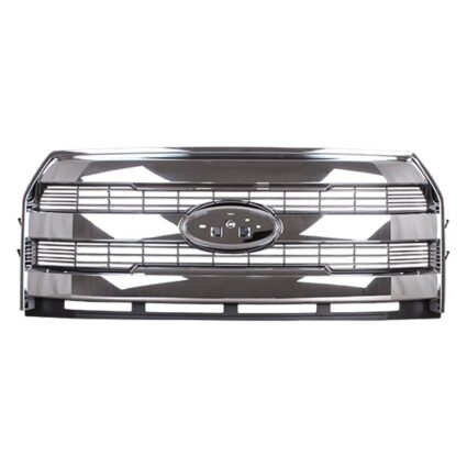 Grille Assembly w/o Front View Camera Body Clr Sur/Acct Clr Insert CAPA for Ford F-150 Extended Cab Pickup Crew Cab Pickup 2015–2017