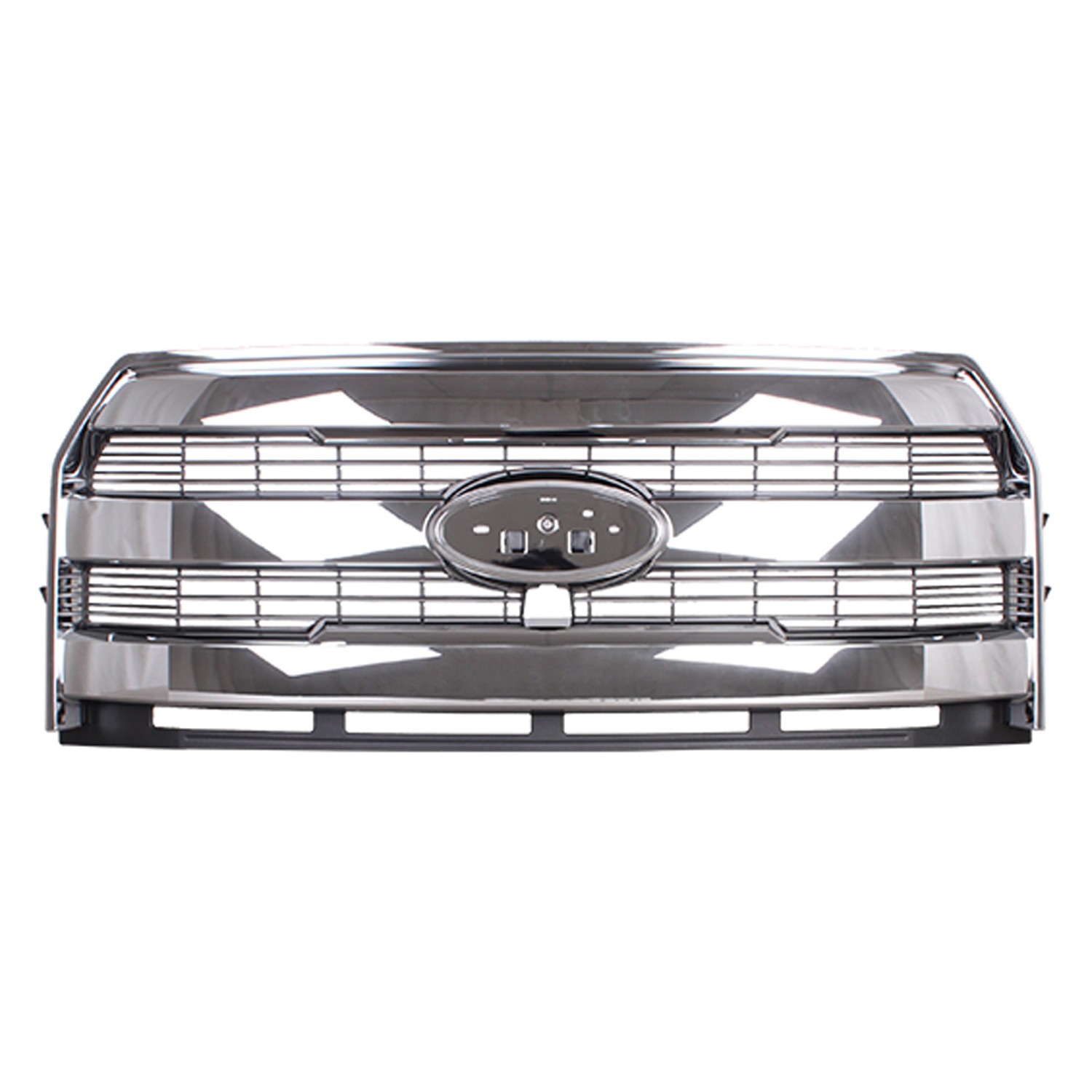 Grille Assembly w/Front View Camera Body Clr Sur/Acct Clr Insert CAPA for Ford F-150 Extended Cab Pickup Crew Cab Pickup 2015–2017