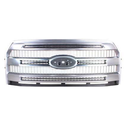 Grille Assembly w/o Front View Camera Luxurious Chrome for Ford F-150 Extended Cab Pickup Crew Cab Pickup 2015–2017