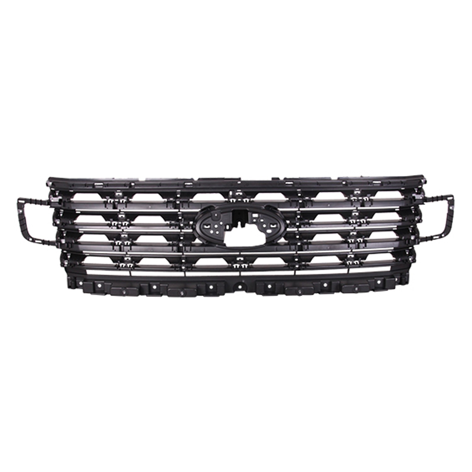 Grille Assembly Grille Reinforcement Carbon Black CAPA for Ford Expedition Platinum Max Platinum Max XLT 2018–2023