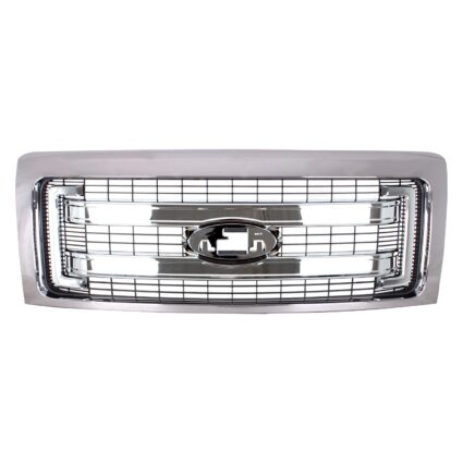 Grille Assembly XLT w/o Chrome Pkg w/o Custom Pkg CAPA for Ford F-150 2013–2014