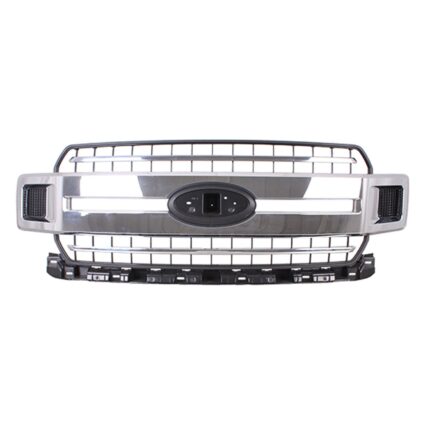 Grille Assembly w/o Chrome Pkg w/o Sport Pkg CAPA for Ford F-150 XLT 2018–2020