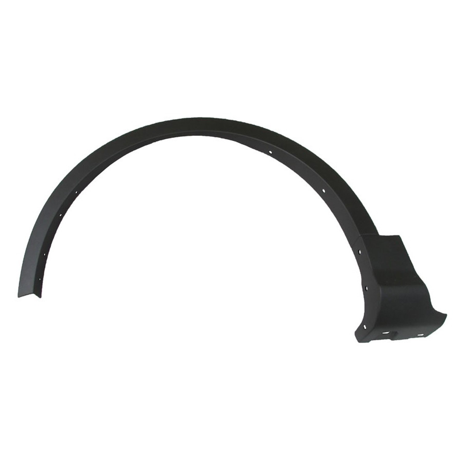 Wheel Arch Molding Front Left w/o Parallel Park Assist Textured Black for Ford Escape 2017–2019