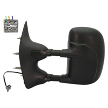 Door Mirror Assembly Left Power Telescoping Type for Ford E-150 E-250 E-350 Super Duty E-450 Super Duty