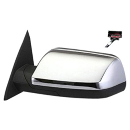Door Mirror Assembly Left Power Heated w/Memory w/Puddle Lamp w/Cover Chrome for Ford Flex 2009–2012