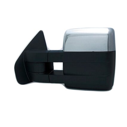 Door Mirror Assembly Left Trailer Tow Type Power Heated w/Memory w/Signal w/Puddle Lamp Chrome for Ford F-150 2008–2014