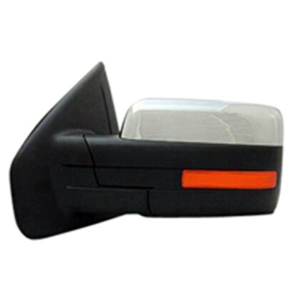Door Mirror Assembly Left Power Heated w/o Puddle Lamp w/Memory w/Signal w/o Auto Dimmer Chrome for Ford F-150 2011–2014
