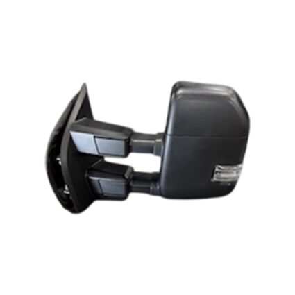 Door Mirror Left Telescopic w/o Side View Camera w/BLIS w/Cover Textured for Ford F-150 2021–2023