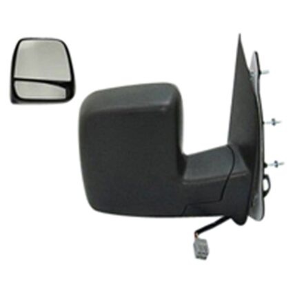Door Mirror Assembly Right Power Remote Dual Glass Mirror w/o Puddle Lamp for Ford E-150 E-150 Club Wagon E-250 E-350 Club Wagon E-350 Super Duty E-450 Super Duty E-550 Super Duty