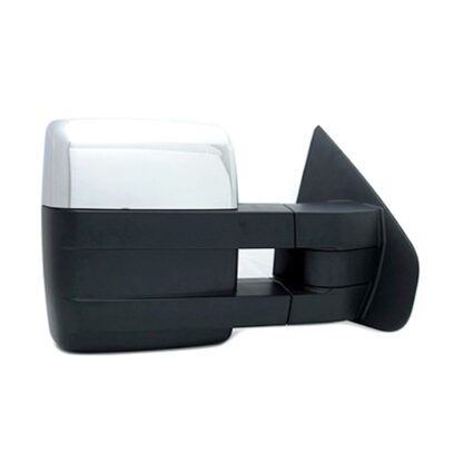 Door Mirror Assembly Right Trailer Tow Type Power Heated w/Memory w/Signal w/Puddle Lamp Chrome for Ford F-150 2008–2014
