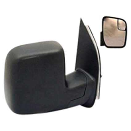 Door Mirror Assembly Right Sail Type Power w/Integrated Spotter Textured Black for Ford E-150 E-250 E-350 Super Duty E-450 Super Duty