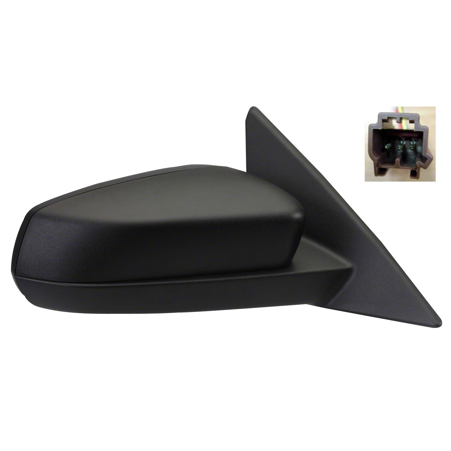 Door Mirror Assembly Right Includes Textured & PTM Covers for Ford Mustang Shelby GT500 Base GT 2010