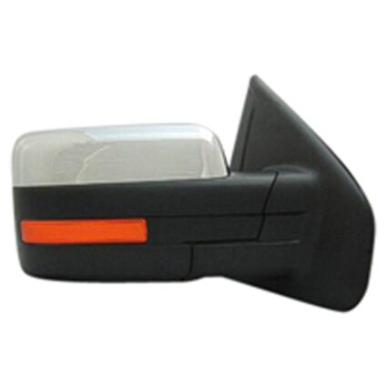 Door Mirror Assembly Right Power Heated w/o Puddle Lamp w/Memory w/Signal Chrome for Ford F-150 2011–2014