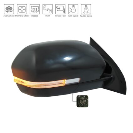 Door Mirror Assembly Right w/Signal Lamps w/Side View Camera From 3-14-18 w/Cover for Ford Expedition 2018