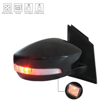 Door Mirror Assembly Right w/o BLIS w/Signal Lamp w/Cover for Ford Escape 2018–2019