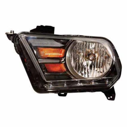 Headlight Assembly Composite Left Halogen CAPA for Ford Mustang GT 2010–2014