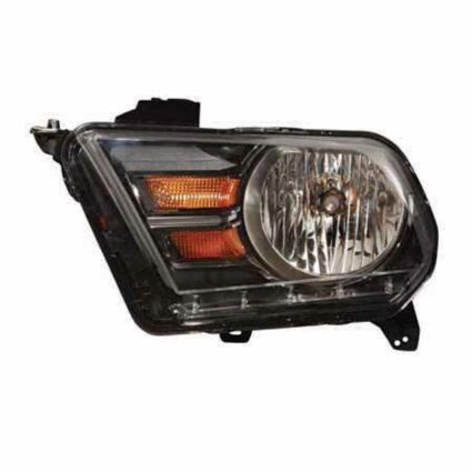 Headlight Assembly Composite Left Halogen CAPA for Ford Mustang Base 2010–2014