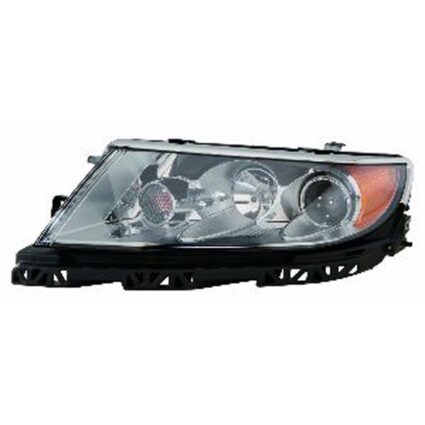 Headlight Assembly Composite Left Halogen w/o Sport Appearance Pkg CAPA for Lincoln MKZ 2010–2012