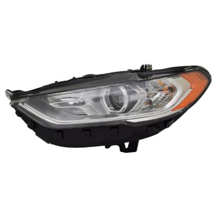 Headlight Assembly Composite Left Halogen w/o Signature Lighting CAPA for Ford Fusion 2017–2020