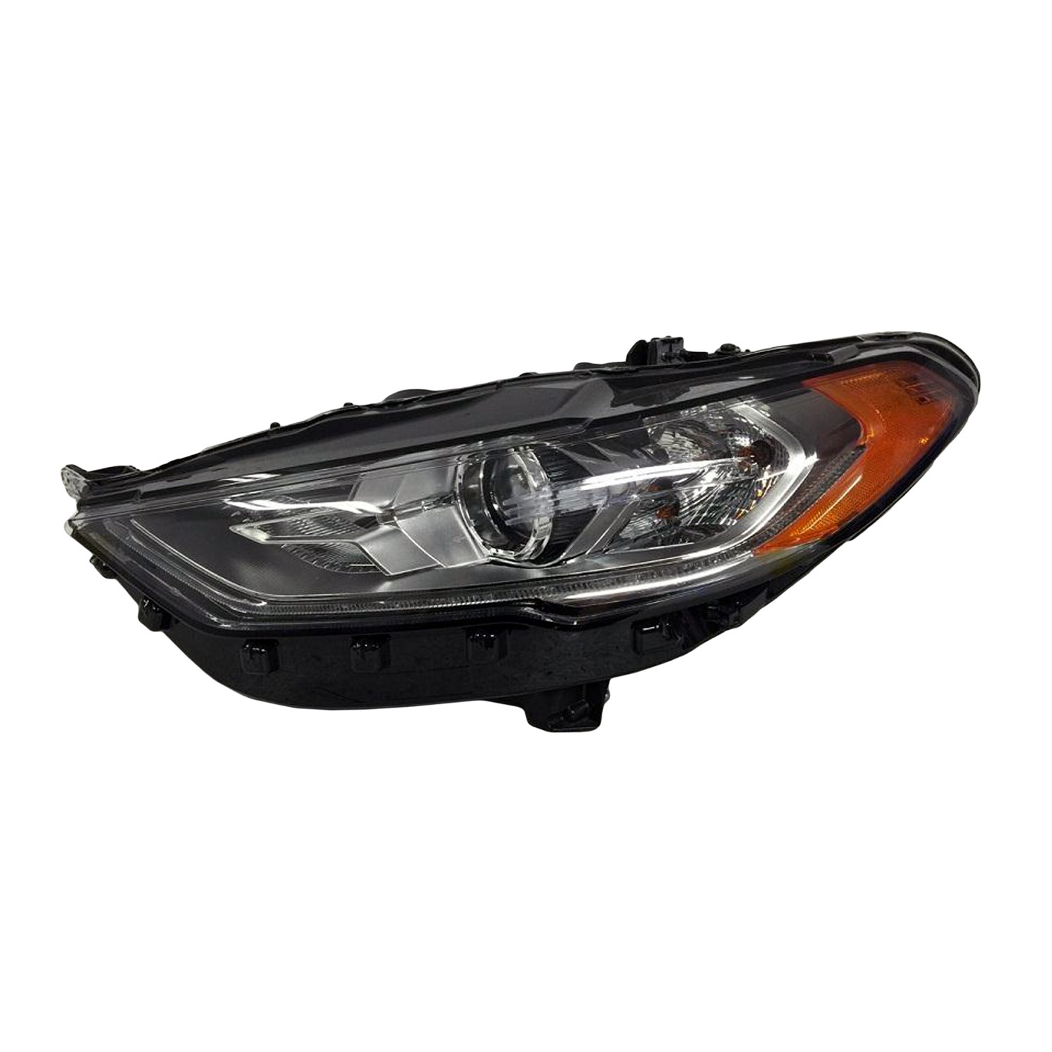 Headlight Assembly Composite Left Halogen w/Signature Lighting CAPA for Ford Fusion 2017–2020