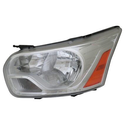 Headlight Assembly Composite Left From 9-2-15 w/Chrome Trim CAPA for Ford Transit-150 Transit-250 Transit-350 Transit-350 HD