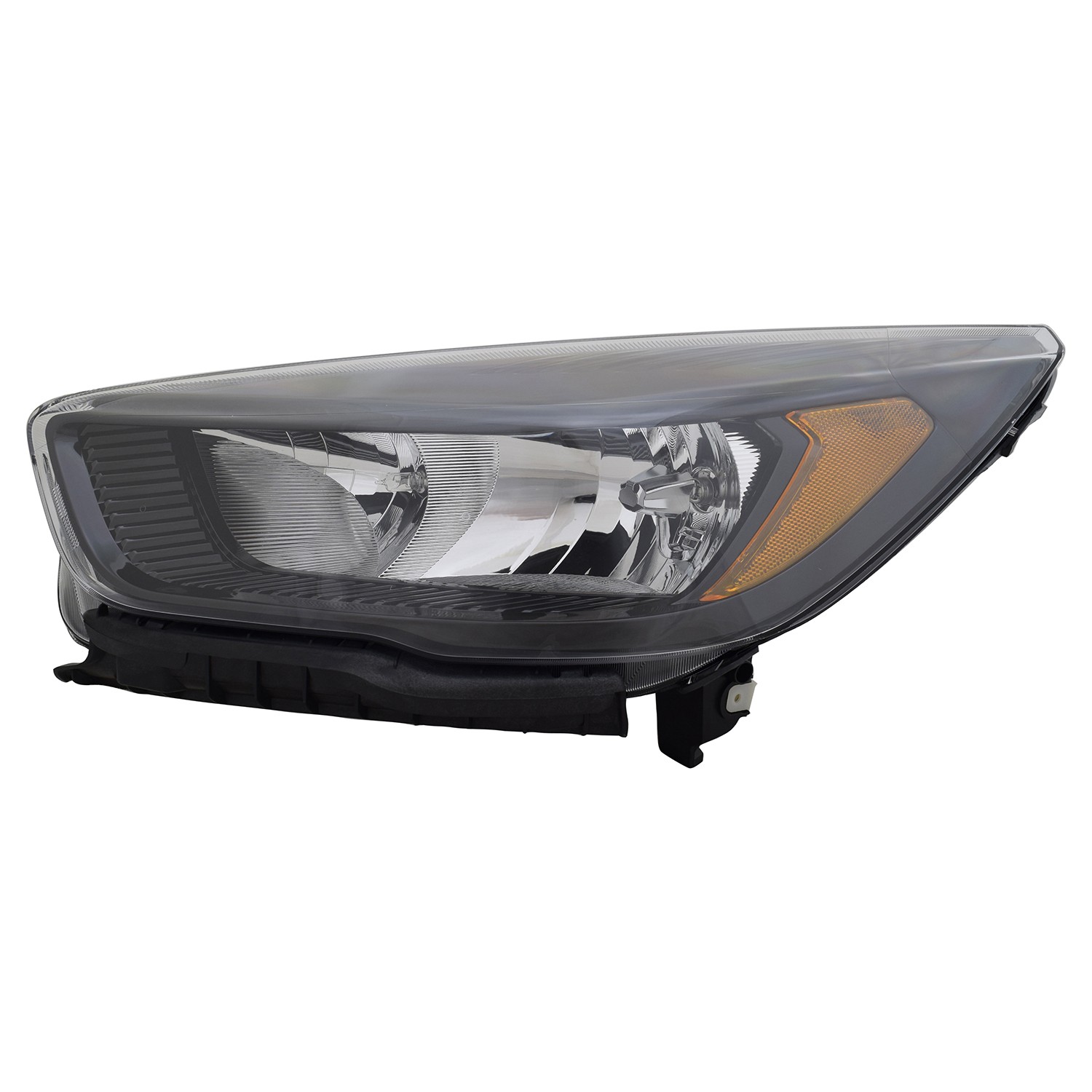 Headlight Assembly Composite Left Black Bezel CAPA for Ford Escape 2018–2019