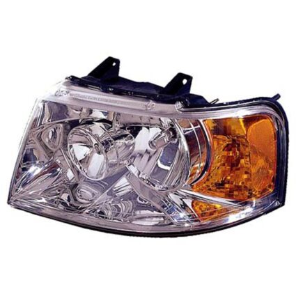 Headlight Assembly Composite Right May Require Additional Parts w/Chrome Bezel for Ford Expedition 2003–2006