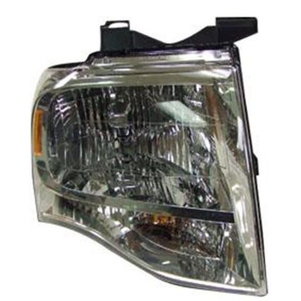 Headlight Assembly Composite Right w/o Black-Out Chrome Housing for Ford Expedition 2007–2014