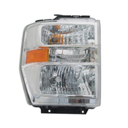 Headlight Assembly Composite Right Aero Style CAPA for Ford E-150 E-250 E-350 Super Duty E-450 Super Duty F-650 F-750