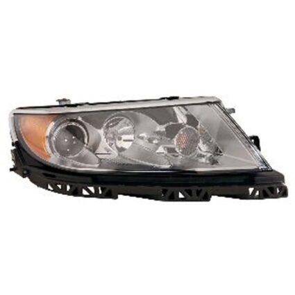 Headlight Assembly Composite Right Halogen w/o Sport Appearance Pkg CAPA for Lincoln MKZ 2010–2012